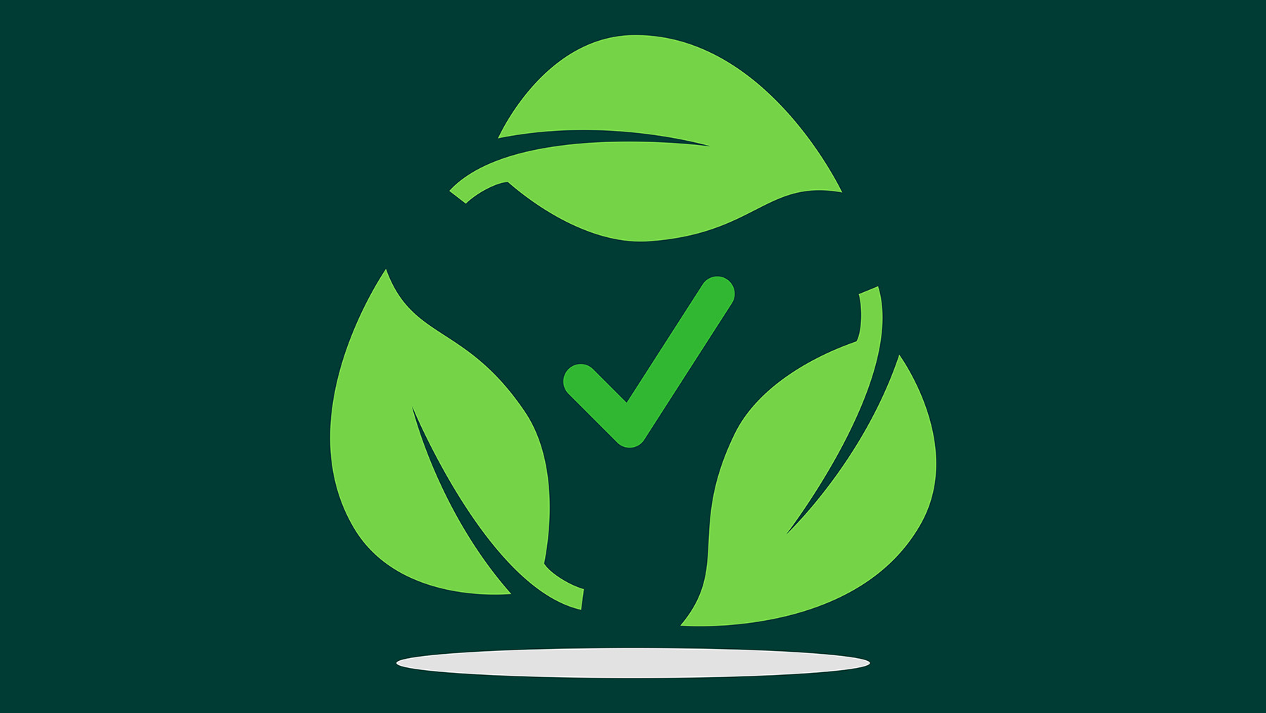 Señal de hojas reciclables biodegradables - min Recycle process
