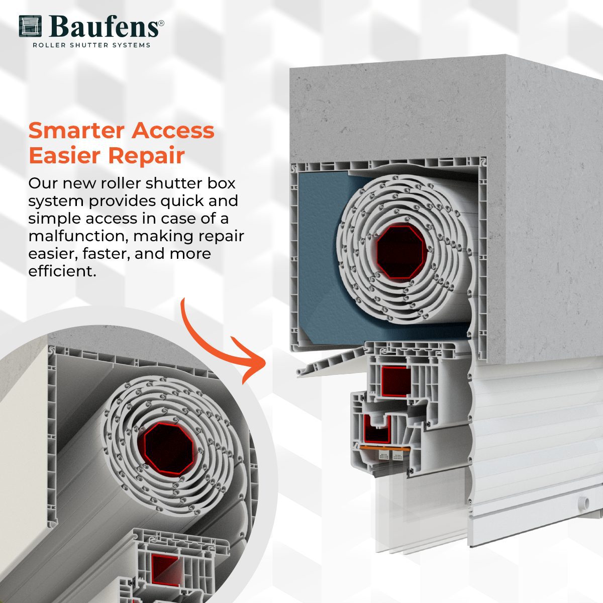 Baufens Roller Shutter Box 23x20 - Quality Materials